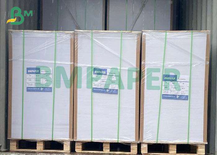 Ivory SBS Paper Board , One Side Coated White Paper 350gsm 375gsm 70cm X 100cm