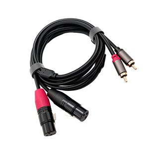 3M Doble <span class=keywords><strong>XLR</strong></span> 3P Hembra <span class=keywords><strong>a</strong></span> Doble Cable <span class=keywords><strong>RCA</strong></span> Macho Chapado en Oro para Audio Video Estéreo - Product Image 5