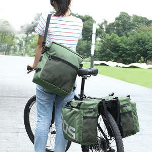 Sacoche de selle de vélo en polyester imperméable avec sangle détachable, double côté, <span class=keywords><strong>porte</strong></span>-bagages arrière pour vélos de montagne/de route - <span class=keywords><strong>Sac</strong></span> de transport - Product Image 3