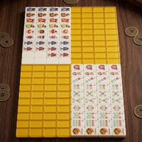Set Mahjong Bertema Burger Cepat Saji Amerika Modern, Ubin Akrilik Solid Ramah Lingkungan, Ukuran Portabel untuk Perjalanan, 4 Pemain Dewasa, untuk Bersosial
