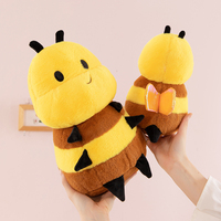 Ensemble de jouets en peluche mignon abeille et coccinelle, adorables animaux en peluche insecte pour enfants jouets en peluche