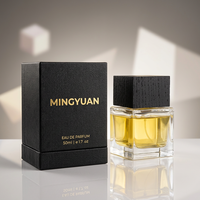Flacon de parfum 50 ml en verre carré avec col serti, atomiseur de parfum