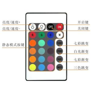 แถบไฟ LED RGB 12v พร้อมรีโมทคอนโทรลแบบ IR พร้อมตัวหรี่แสงสำหรับใช้ภายในอาคาร - Product Image 1