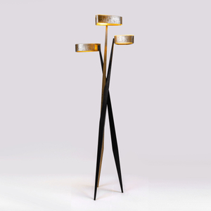 Lampada <span class=keywords><strong>da</strong></span> terra di design scandinavo soggiorno camera <span class=keywords><strong>da</strong></span> letto moderno minimalista ornamenti in tessuto personalità creativa crema vento ambiente - Product Image 4