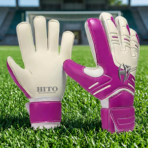 Gants de gardien de but de football professionnels personnalisés de haute qualité avec protection arrière en silicone injecté, doigts entièrement protégés, meilleur prix - Product Image 4
