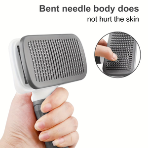 Zenidoo L-561 Peigne en plastique pour enlever les poils de chien et de chat - Peigne à aiguilles multifonctionnel autonettoyant pour le toilettage et le massage des animaux de compagnie - Product Image 6