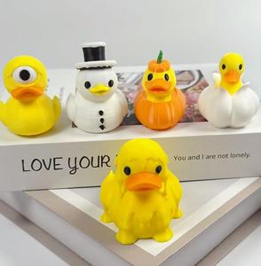ของตกแต่งบ้านรูปเป็ดสีเหลืองพิมพ์ 3 มิติ ของเล่นเด็กทำจากวัสดุรักษ์โลก พิมพ์ 3 มิติ ของขวัญสำหรับเด็ก - Product Image 6