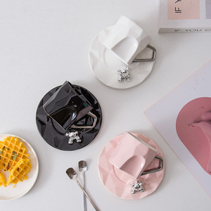 Creative Bear 3D Shape 220ml Office Drinking Water Tea <b>Cups</b> <b>Ceramic</b> Coffee <b>Cup</b> and Saucer Set Coffe Mug Set With Spoon - Product Image 6