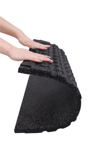 Tapis <span class=keywords><strong>de</strong></span> fitness en <span class=keywords><strong>caoutchouc</strong></span> pour la réduction des chocs - Product Image 3