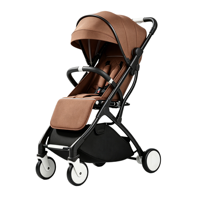 Nouvelle conception de poussette compacte auto-pliable pour bébé, poussette 2 en 1 pliable avec siège auto, poussette OEM avec étiquette privée personnalisée