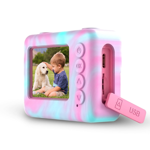 Adorable Cámara Infantil con Forma de Helado con un Ángulo de Visión de 180° °   Lente Giratoria Perfecta para que los Pequeños Fotógrafos Capturen Selfies - Product Image 3