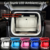 Bande lumineuse LED flexible 12V pour intérieur de voiture, éclairage d'ambiance dynamique et lumineux pour coffre, idéale pour berlines, SUV, MPV, fourgonnettes