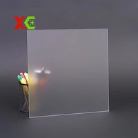 Panneau en acrylique mat non réfléchissant, matériau sûr, taille personnalisée 2-30 mm pour cloison de bureau, décoration de salle de bain