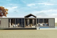 Maison préfabriquée de luxe en bord de mer haut de gamme-Design de construction côtière haut de gamme