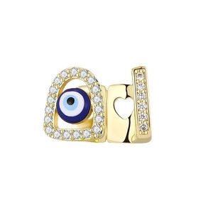 กำไลข้อมือ EMO Eye Enamel ประดับเพชร CZ ทรงเรขาคณิต สีทองและสีเงิน สำหรับผู้หญิง ของขวัญ เครื่องประดับแฟชั่น - Product Image 5