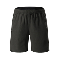 Pantalones cortos 2 en 1 para hombre de alto rendimiento sin costuras para entrenamiento callejero con tiras reflectantes