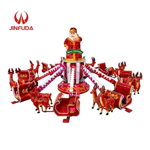Attrazione Commerciale ad Alta Capacità a Tema Natalizio: Giochi da Parco Divertimenti con Babbo <span class=keywords><strong>Natale</strong></span> Rotante e Aereo a Controllo Autonomo per Bambini - Product Image 4