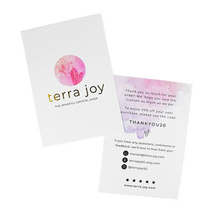 Carte de remerciement personnalisée édition spéciale avec décoration aquarelle rose blush pour l'appréciation des clients - Product Image 1