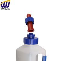 Bouteille à lait WANJIA 3L Grande capacité Bouteille d'allaitement en plastique pour veau agneau chèvre pour l'alimentation manuelle du bétail