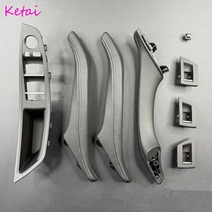 Manija de <span class=keywords><strong>Puerta</strong></span> Interior de Cuero al por Mayor LHD RHD en Negro y Beige para Automóvil con Kit de Cuero para BMW Serie 5 F10 F11 520i 523i 525i - Product Image 1