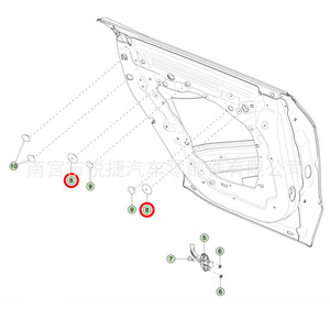 Bouchon de trou de porte Tesla Model 3 Y, clip d'étanchéité de garde-boue en caoutchouc EPDM 112788300C - Product Image 1
