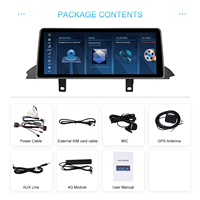 Podofo 10.25 "8 cœurs Qualcomm Android autoradio stéréo 4 + 64G HD écran CarPlay/Android Auto GPS WiFi 4G pour BMW 3 4 Series