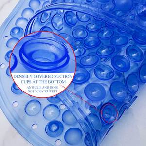 Alfombrillas de ducha de Pvc personalizadas antideslizantes con ventosa alfombrilla de baño alfombrillas absorbentes de bañera de goma para Baño - Product Image 3