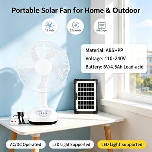 Ventilateurs solaires commerciaux et domestiques rechargeables en stock – Ventilateur sur pied solaire de classe A – Ventilateur à énergie solaire - Product Image 5