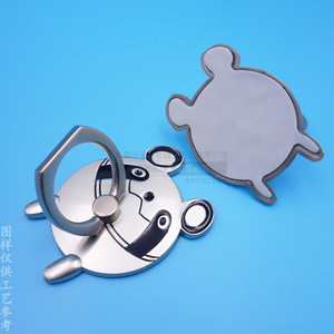 Cartoon Panda Zinc Alloy <b>Ring</b> Holder Matte Nickel Adhesive Backed <b>Phone</b> Grip Desktop Use - Product Image 4