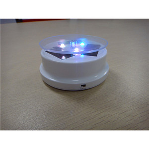 XRF Solar Powered Rotating <b>Display</b> Stand 100x100x44mm For Jewelry Watches Valuables ABS Material Model XRF-002 - Product Image 2