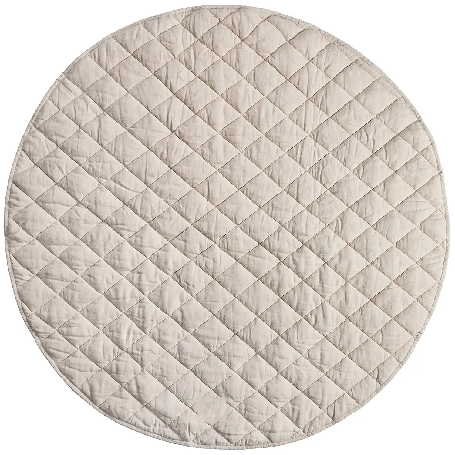 Mat Baby Mat Custom Washable Quilted French Linen Baby Play Mat With Non-toxic Polyester