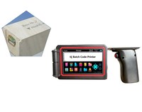 Nouveau style d'imprimante à écran tactile portable TIJ à jet d'encre en métal QR Code imprimante usine pour l'impression sur bois