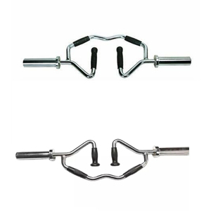 <span class=keywords><strong>Barre</strong></span> de musculation en acier personnalisée de marque Steel Power Pulls, unisexe, 10 kg, pour <span class=keywords><strong>biceps</strong></span>, triceps, trapèzes, <span class=keywords><strong>avec</strong></span> poignées en caoutchouc - Product Image 4