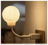 Cadeau promotionnel le moins cher veilleuse lunaire à commande vocale veilleuse gadget USB avec impression de logo