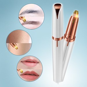Herramienta para recortar cejas para principiantes, recortador automático de cejas, cepillo para afeitar el vello de la nariz, raspador - Product Image 1