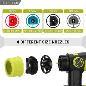 <strong>Cordless</strong> Spraying <strong>Tools</strong> for <strong>Ryobi</strong> ONE 18V Li-ion Battery HVLP Brushless Motor Copper Nozzle 200W <strong>Cordless</strong> Paint Sprayer - Product Image 5