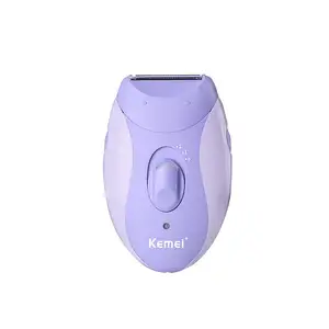 Oplaadbare Vrouwen Epilator Scheerapparaat Scheermes Kemei KM-6037 Gezicht Lichaam Ontharing Lady Bikini Trimmer Scheren Machine