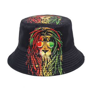 Mới Đến Người Đàn Ông Của Đầy Đủ Màu Đen Xô <span class=keywords><strong>Hat</strong></span> In Mô Hình Phim Hoạt Hình Đôi Bên Mặc Cho Hàng Ngày Du Lịch Câu Cá - Product Image 2