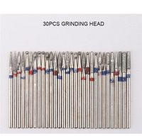 Lot de 30 embouts de ponceuse à ongles en acier au tungstène, embouts en carbure multi-formes pour ponceuse électrique, outils professionnels de manucure pour salon
