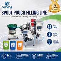 Machine de remplissage et de bouchage entièrement automatique polyvalente Orshang pour sachets à bec verseur – Jus, sauces, détergents, boissons, condiments, liquides