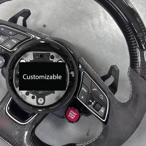 Volante <span class=keywords><strong>de</strong></span> Fibra <span class=keywords><strong>de</strong></span> Carbono con Pantalla LED para Audi S6/S7/A4/B8/B9/A5/A6/A7/C7/Q3/Q5/A3/S3/S8/R8, Accesorio <span class=keywords><strong>de</strong></span> Coche <span class=keywords><strong>de</strong></span> Gran Venta - Product Image 5