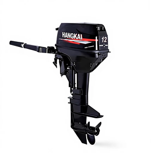 Motor de Gasolina de Alta Calidad Directo de Fábrica, 12HP, 2 Tiempos, 246 CC, Eje Largo, Arranque Manual, Control de Timón, para Bote de Pesca - Product Image 1