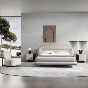 Modern Light Luxury Leather <b>Headboard</b> <b>Bed</b> Luxury Bedroom Sets Furniture Master Bedroom Latest Luxury <b>king</b> <b>Size</b> <b>Bed</b> Frame - Product Image 1