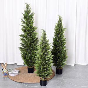 Nuovo <span class=keywords><strong>albero</strong></span> di Natale artificiale in <span class=keywords><strong>pino</strong></span> scozzese staccabile, pianta in vaso verde, decorazione per soggiorno, <span class=keywords><strong>albero</strong></span> finto - Product Image 1