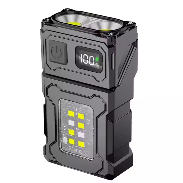 Foxhawk Keychain Light Flashlight Super Bright Rechargeable IP45 6000K Daylight 3-Year Warranty Outdoor Mini Portable Work Light