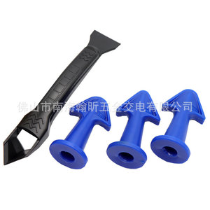 <b>Plastic</b> <b>Putty</b> Knife Set 7Pcs Triangular Blade For Adhesive Application DIY Tools - Product Image 2