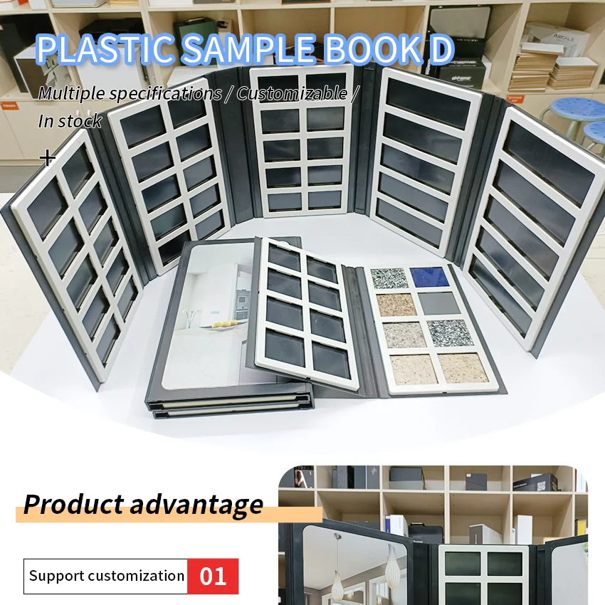 New Arrival Plastic Tile Specimen Catalog Books Quartz Stone Ceramic Marble Mosaic Granite Sample Display Book Folder For Sale