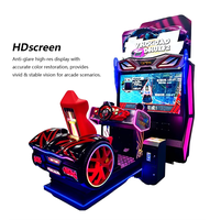 Machine de jeu d'arcade simulateur de course automobile à monnayeur avec volant et écran LCD 37 pouces, jeu de conduite vidéo 3D