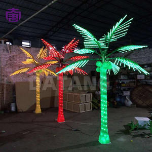 Lumière LED en forme de palmier style côtier pour la décoration de Noël, Halloween, mariage - Étanche IP65 pour utilisation dans les rues, centres commerciaux, sur les plages et lors de festivals - Product Image 2