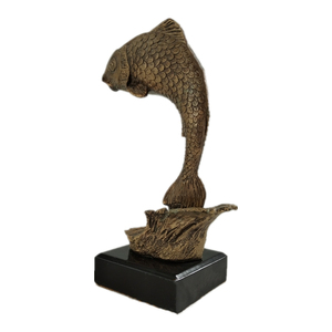 Weivista Bronce Resina Salto Pez Trofeo <span class=keywords><strong>Pesca</strong></span> Premio Escultura Deporte <span class=keywords><strong>Trofeos</strong></span> Fabricante - Product Image 3